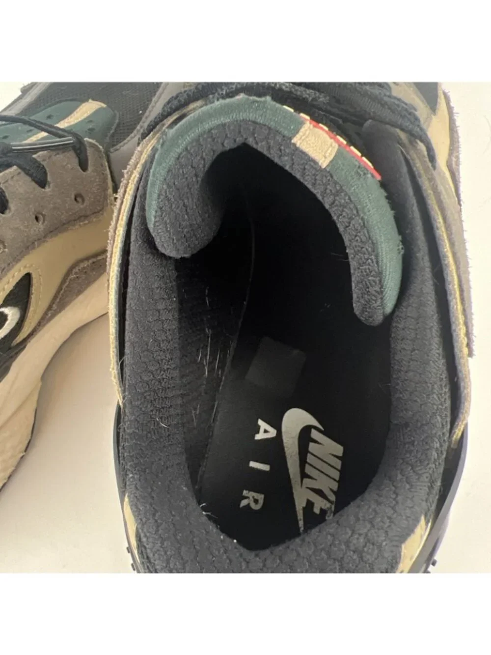 Nike Air Huarache Men's Running Shoes Black Gray Size 9.5 Sneakers